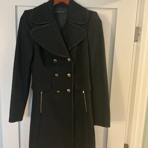 Double breasted wool blend coat (Zara)